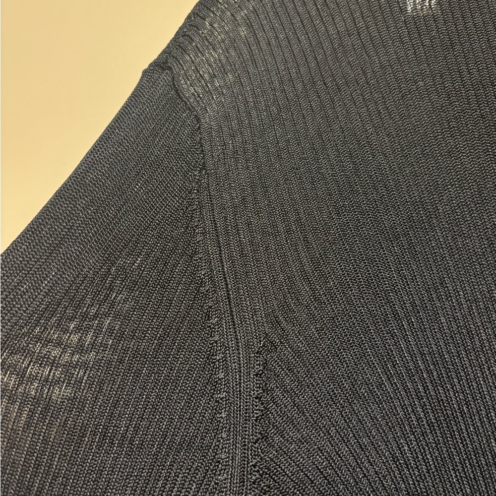 FREE PEOPLE Mesh Gauzy Tunic Button Down Collared Top - Picture 6 of 8